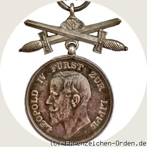 Silberne Medaille zum Leopold-Orden mit Schwertern