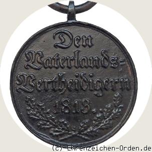 Eiserne Kriegs-Denkmünze 1813 Anhalt-Köthen Rückseite