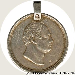 Wilhelmsmedaille in Silber 1. Prägung 1837